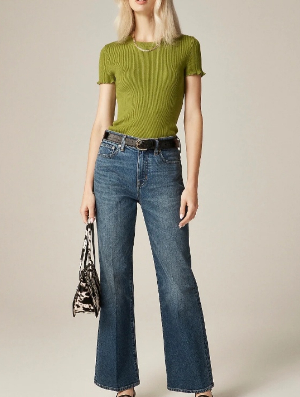 NWT J Crew Charley Kickout Cropped Jean Size 29
